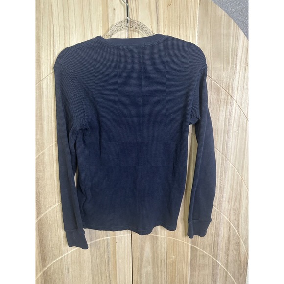 Polo Ralph Lauren Boys Long Sleeve Waffle Knit Crew Neck Shirt Blue 14 - 16 - Picture 8 of 9